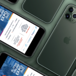 Free PSD flatlay mockup of iPhone 11 Pro Max